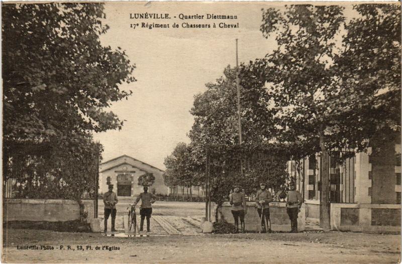 Carte postale ancienne Luneville Quartier Diettmann
