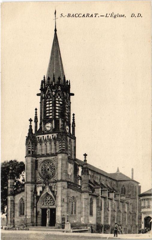 Carte postale ancienne Baccarat eglise à Baccarat