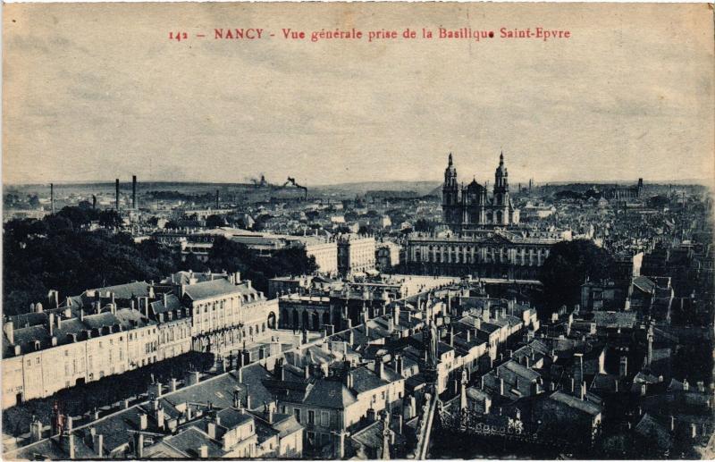 Carte postale ancienne Nancy vue generale à Nancy