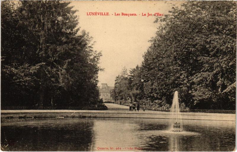 Carte postale ancienne Luneville les Bosquets