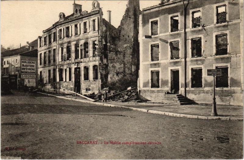 Carte postale ancienne Baccarat la Mairie à Baccarat