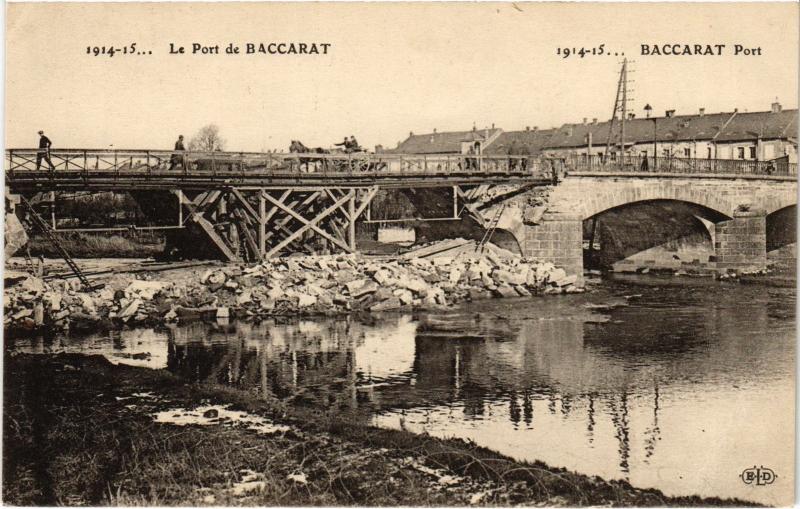 Carte postale ancienne Baccarat le port à Baccarat