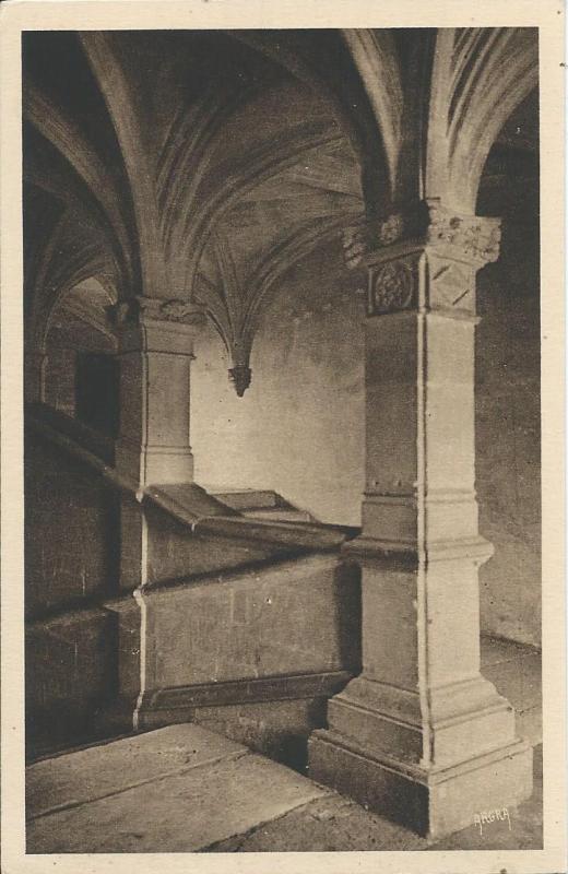 Carte postale ancienne Escalier du Château à Assier