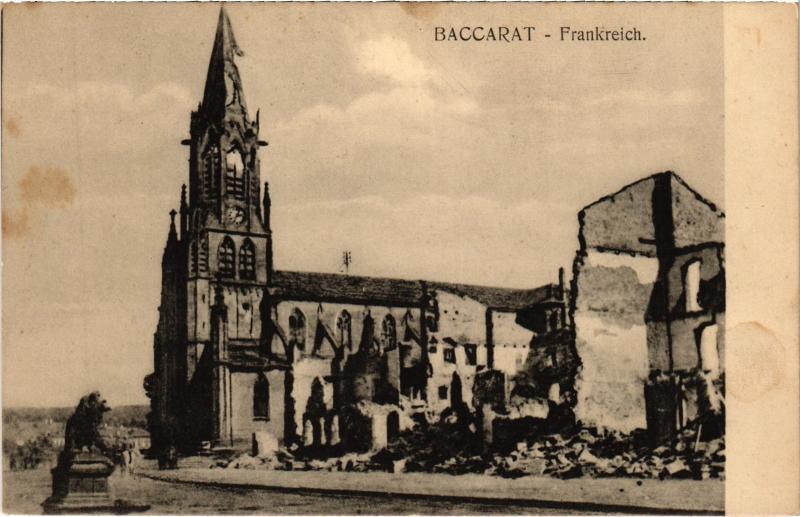 Carte postale ancienne Baccarat