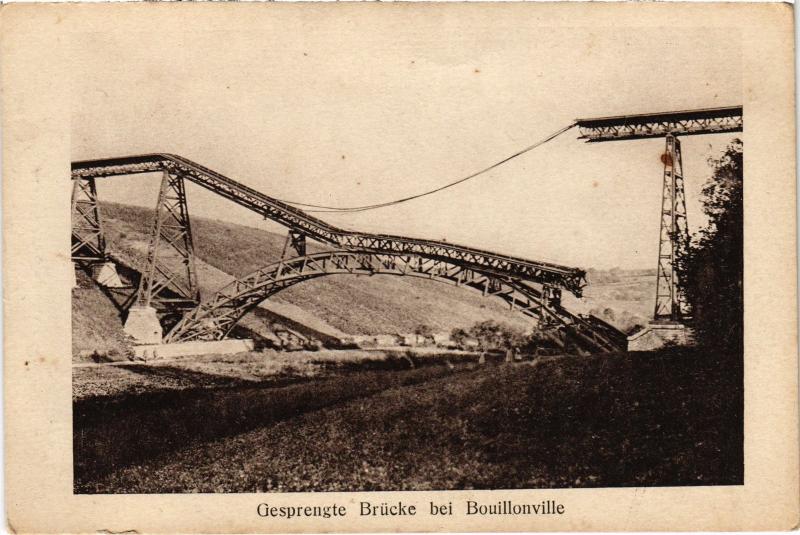 Carte postale ancienne Bouillonville Brucke