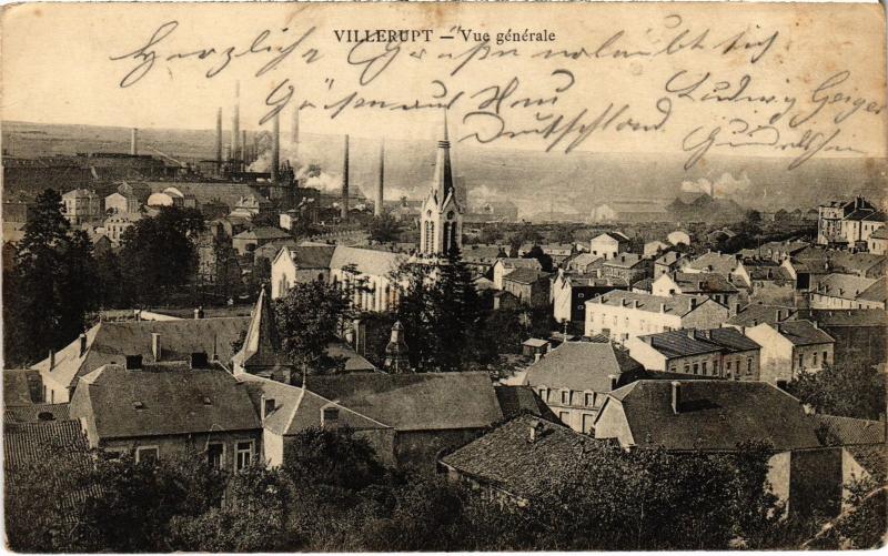Carte postale ancienne Villerupt vue generale