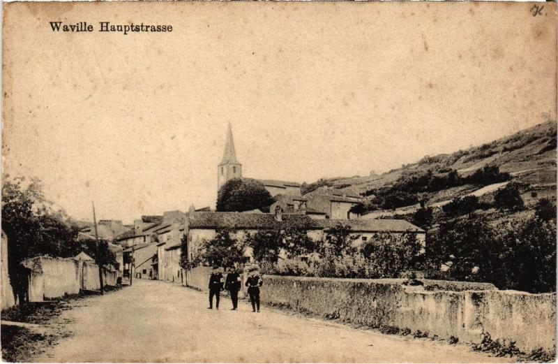 Carte postale ancienne Waville Hauptstrasse