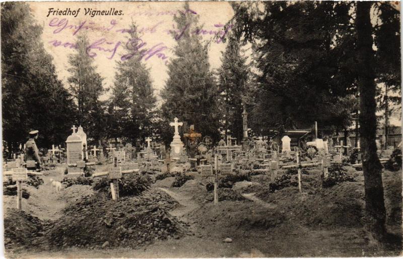 Carte postale ancienne Vigneulles Friedhof