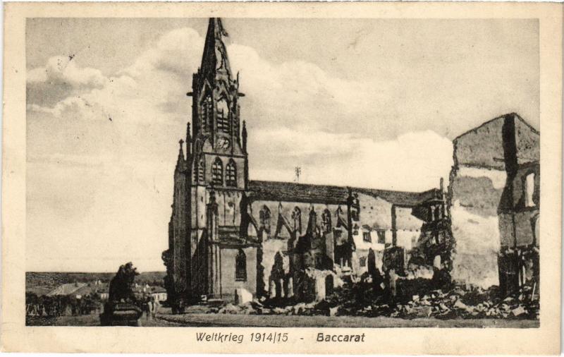 Carte postale ancienne Baccarat