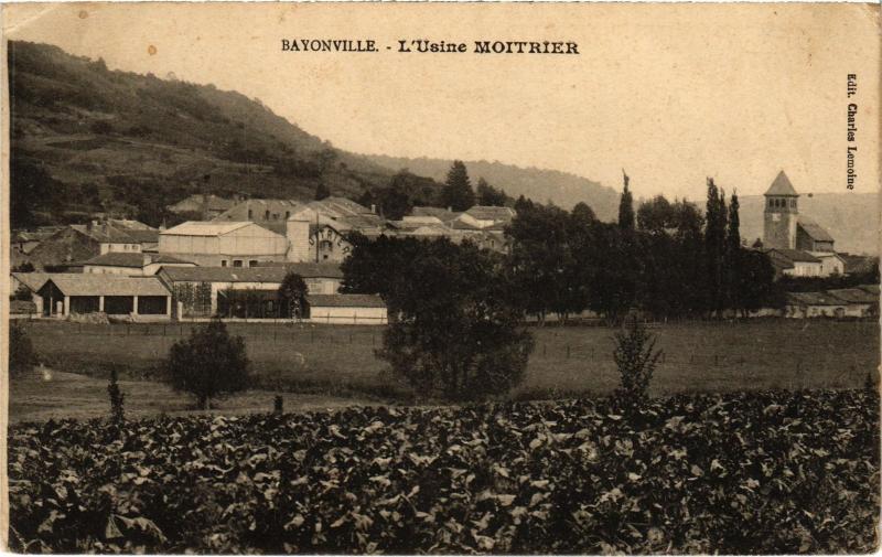 Carte postale ancienne Bayonville Usine Moitrier