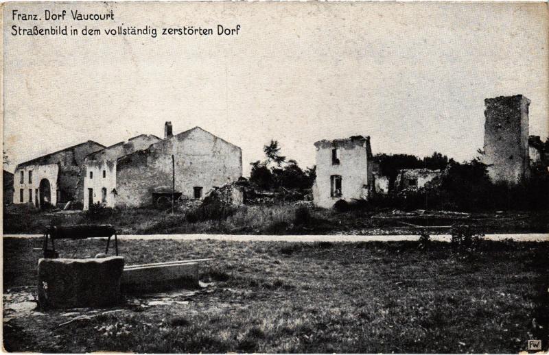 Carte postale ancienne Vaucourt Strassenbild