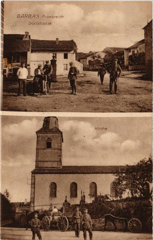 Carte postale ancienne Barbas souvenir