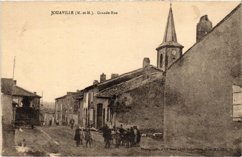 Carte postale ancienne Jouaville Grande Rue à Jouaville