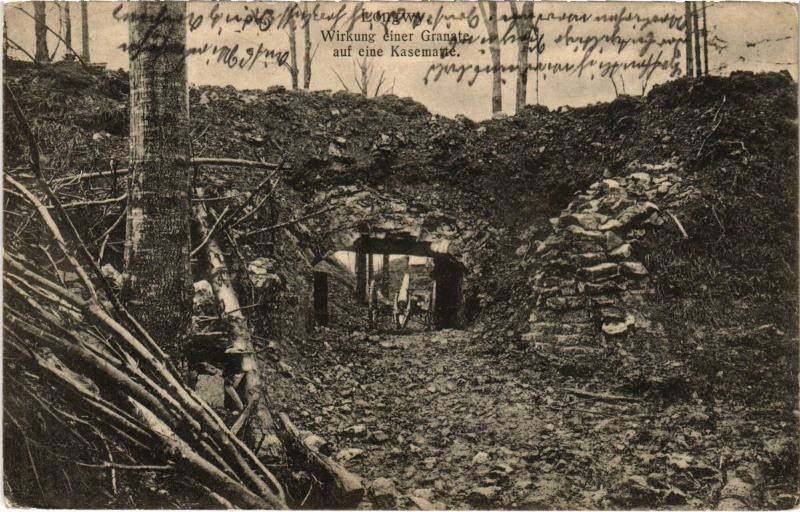 Carte postale ancienne Wirkung einer Granate
