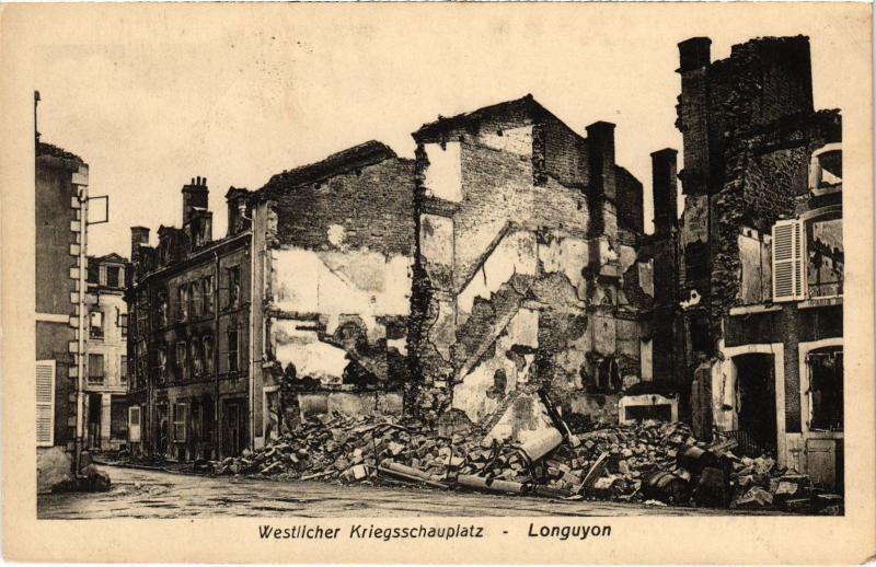 Carte postale ancienne Longuyon Westlicher Kriegsschauplatz à Longuyon