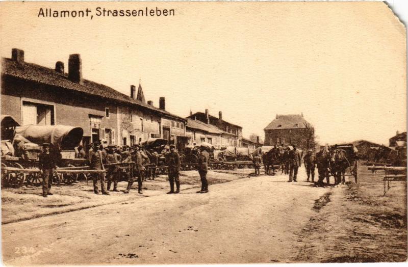 Carte postale ancienne Allamont Strassenleben