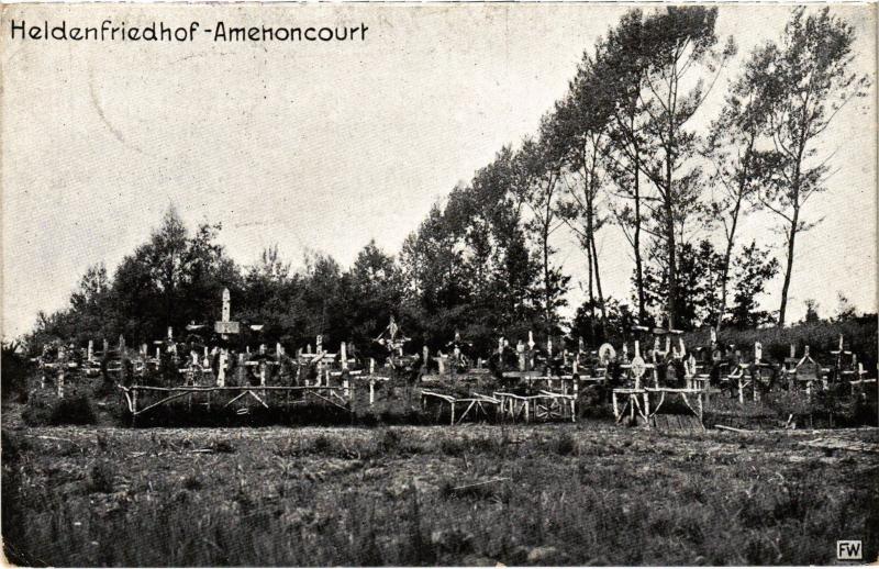 Carte postale ancienne Amenoncourt Heldenfriedhof