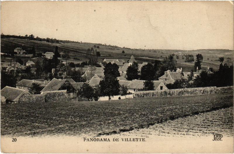 Carte postale ancienne Villette panorama