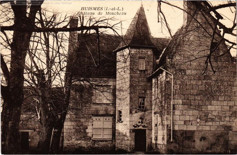 Carte postale ancienne Huismes Chateau de Moncheau à Huismes