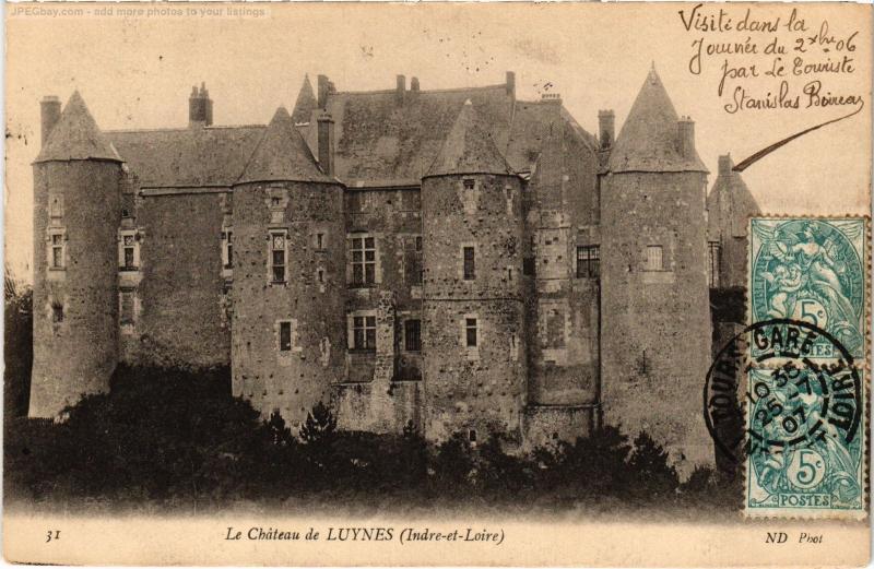 Carte postale ancienne Luynes le chateau à Luynes