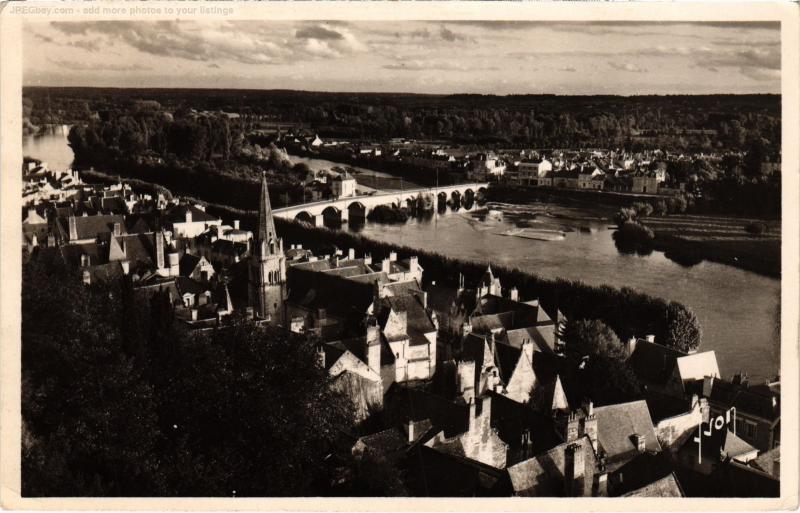 Carte postale ancienne Chinon vue generale à Chinon