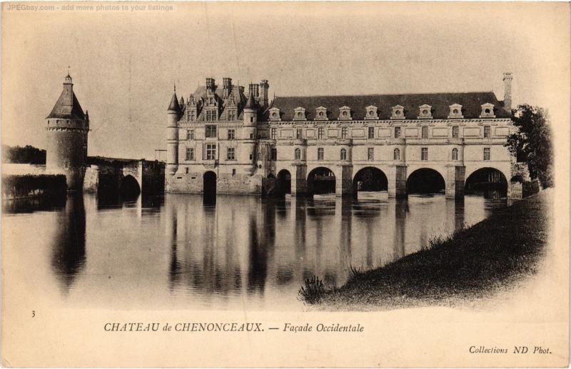 Carte postale ancienne Chenonceaux le chateau à Chenonceaux