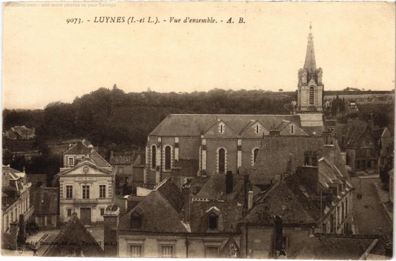 Carte postale ancienne Luynes vue d'ensemble à Luynes