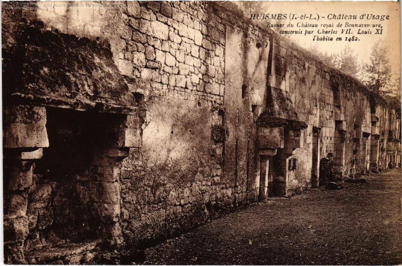 Carte postale ancienne Huismes Chateau d'Usage à Huismes