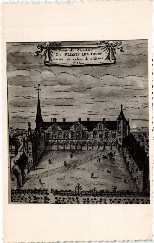 Carte postale ancienne Plessis les Tours Chateau du Plessis à Tours