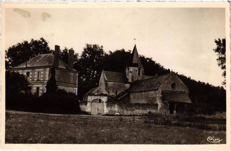 Carte postale ancienne La Croix en Touraine eglise à La Croix-en-Touraine