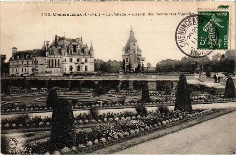 Carte postale ancienne Chenonceaux le chateau à Chenonceaux