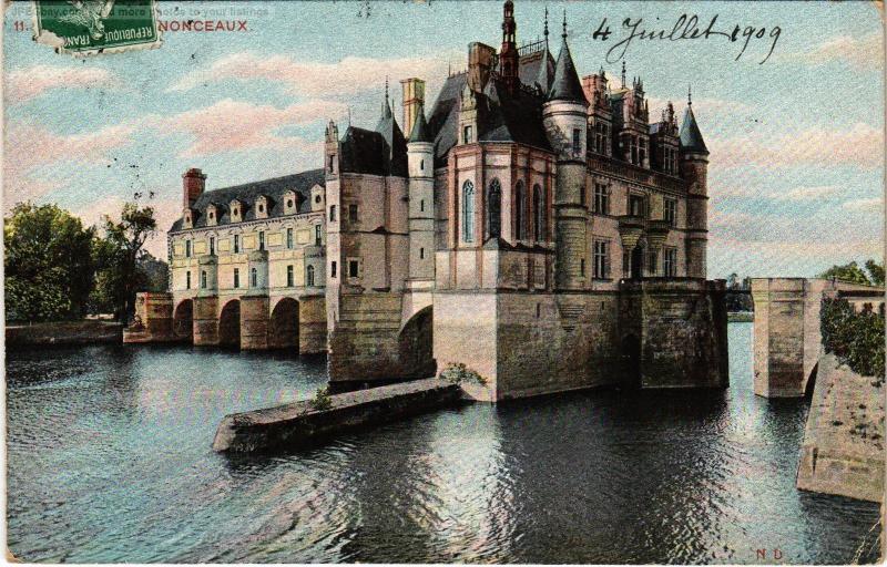 Carte postale ancienne Chenonceaux le chateau à Chenonceaux