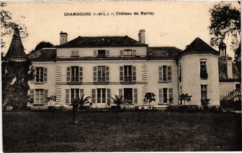 Carte postale ancienne Chambourg Chateau de Marray à Marray