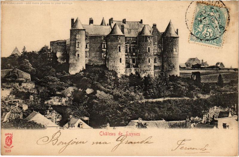 Carte postale ancienne Luynes le chateau à Luynes