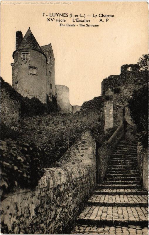 Carte postale ancienne Luynes le chateau à Luynes
