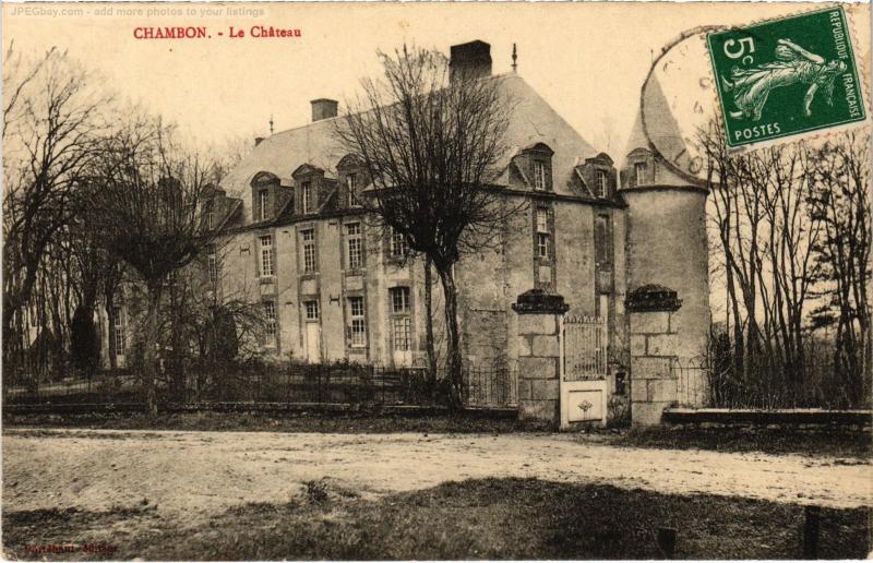 Carte postale ancienne Chambon le chateau à Chambon