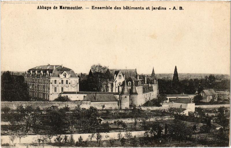 Carte postale ancienne Abbaye de Marmoutier Ensemble des batiments et jardins