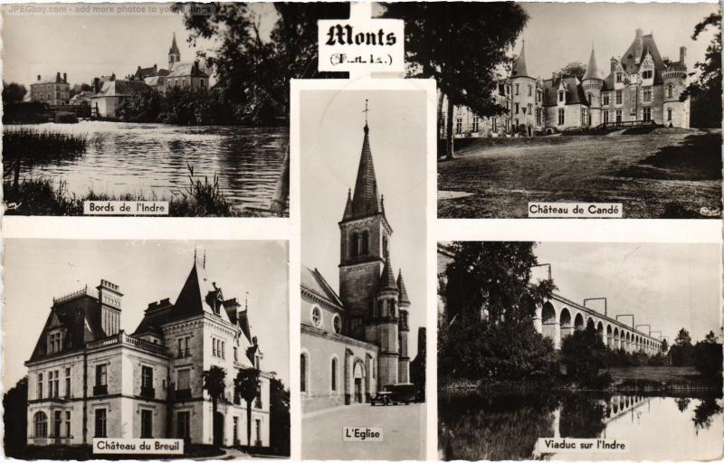 Carte postale ancienne Monts souvenir à Monts
