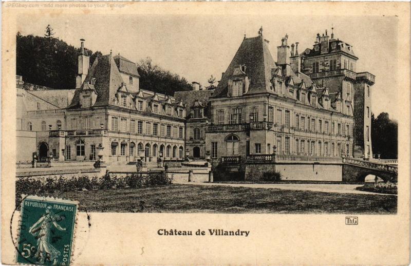 Carte postale ancienne Villandry le chateau à Villandry
