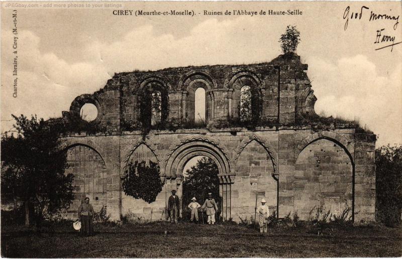 Carte postale ancienne Cirey Ruines de l'Abbaye de Haute Seille