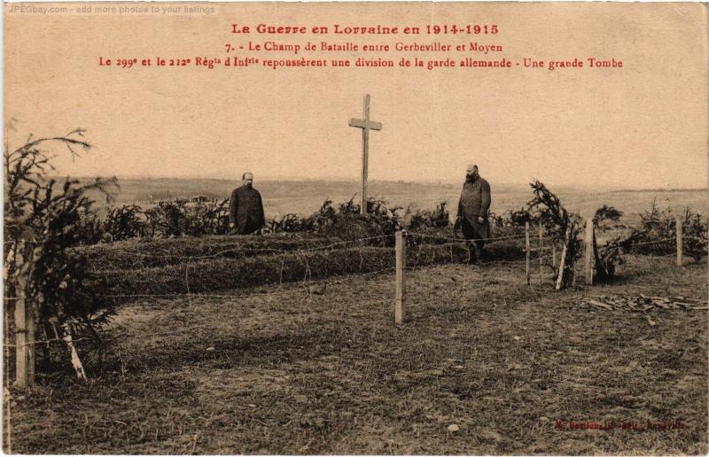 Carte postale ancienne Gerbeviller Champ de Bataille