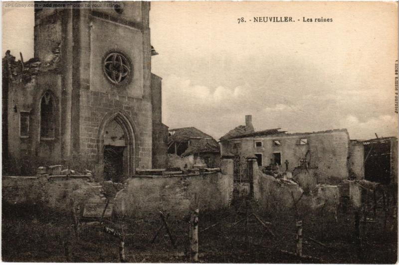 Carte postale ancienne Neuviller les ruines