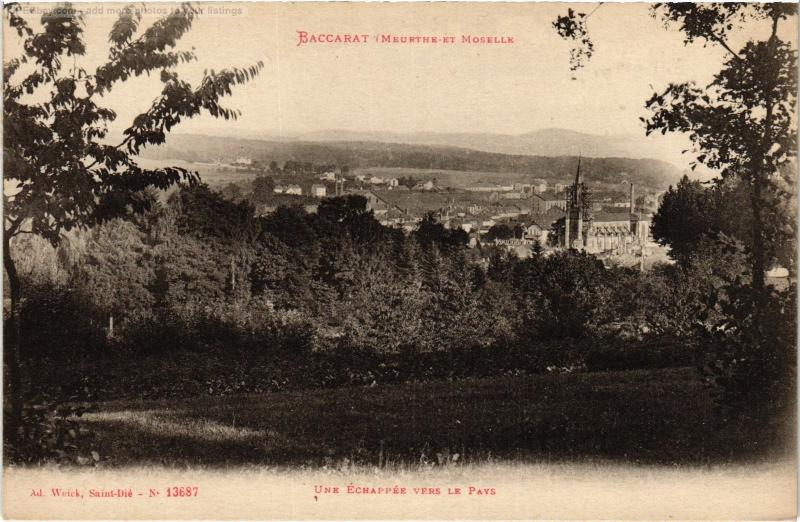 Carte postale ancienne Baccarat à Baccarat