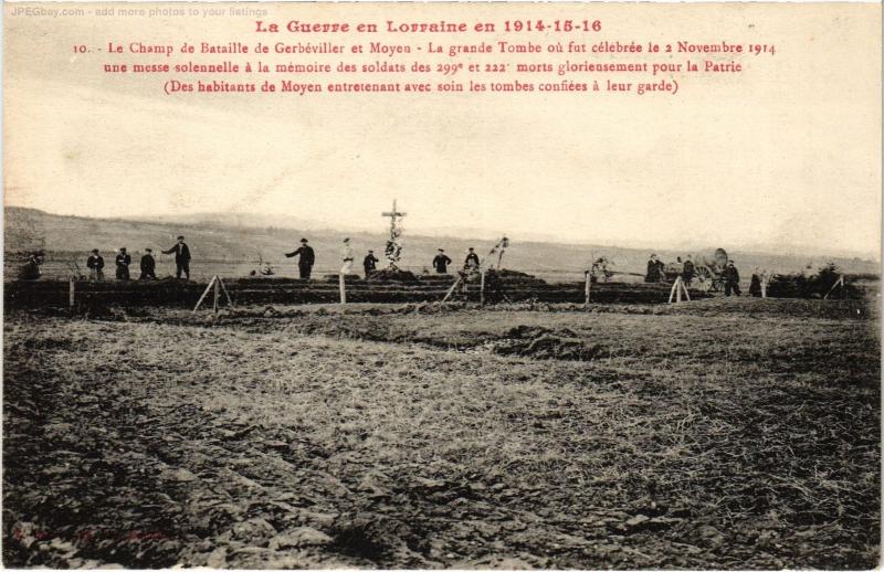 Carte postale ancienne Gerbeviller champ de Bataille