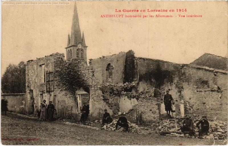 Carte postale ancienne Anthelupt vue interieure à Anthelupt