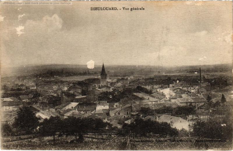Carte postale ancienne Dieulouard vue generale à Dieulouard