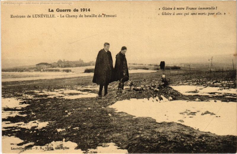 Carte postale ancienne Champ de Bataille de Frescati