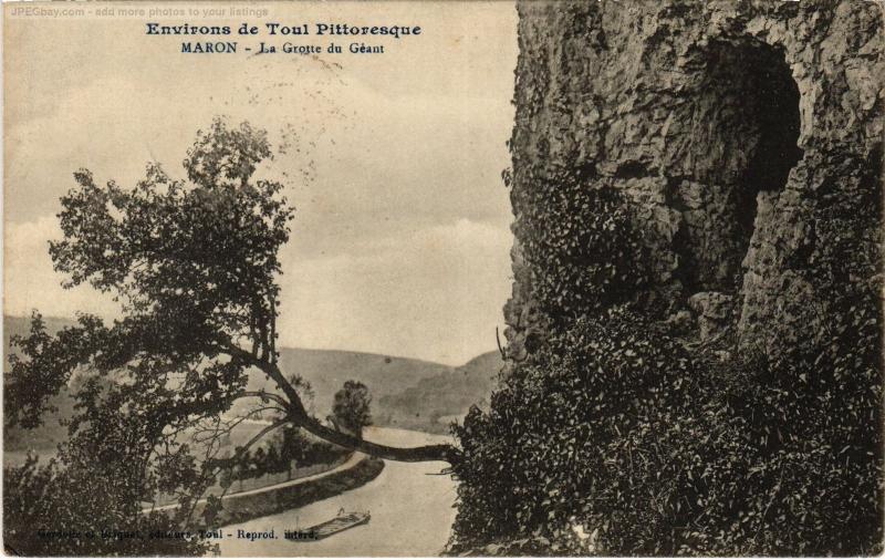 Carte postale ancienne Maron Grotte du Geant à Maron