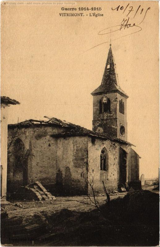 Carte postale ancienne Vitrimont eglise à Vitrimont