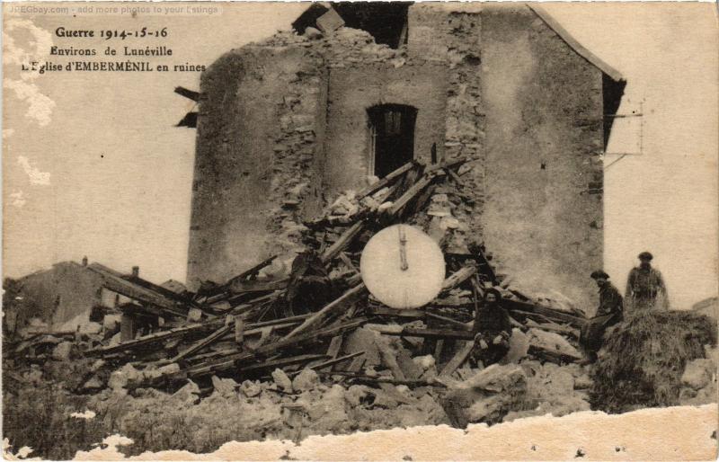 Carte postale ancienne Embermenil eglise